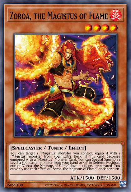 Zoroa, Magistus de la Flamme